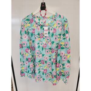 KIM ROGERS *NEW with tags* Spring Easter Blouse Sz 4X 0218